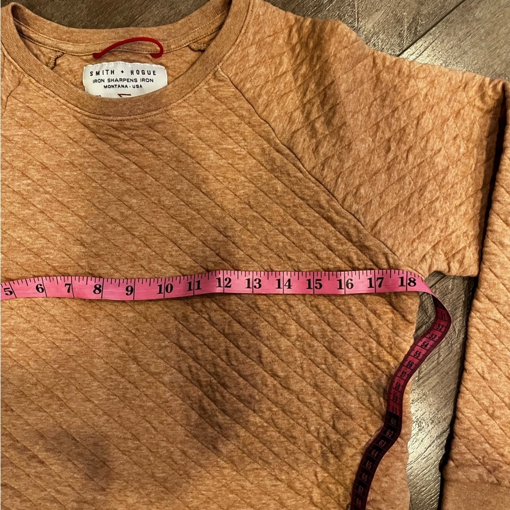 Smith and Rogue peach quilted sweater - Picture 3 of 3